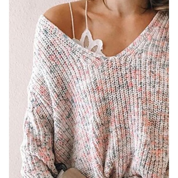 π Host Pick πConfetti Long Sleeve Casual Sweater - Picture 3 of 5